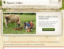 Tablet Screenshot of mamasfollies.com